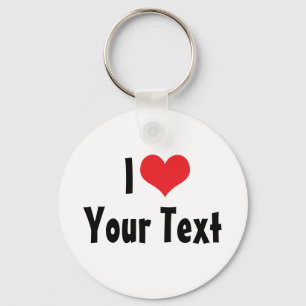 Porte-clés personnalisé I Love