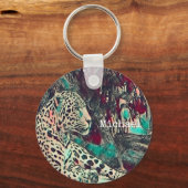 Porte-clés Personnalisé Jungle Jaguar (Recto)