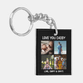 Porte-clés Personnalisé L'Amour Que Papa Photo (Devant gauche)