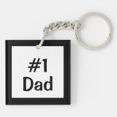 Porte-clés Personnalisé L'Amour Que Papa Photo (Dos)