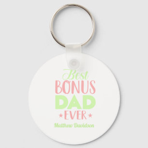 Porte-clés Personnalisé Meilleur Bonus Papa Jamais Typographi