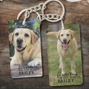Porte-clés Personnalisé Mémorial pour animaux de compagnie 2 