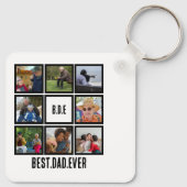 Porte-clés Personnalisé Moderne BDE Meilleur Papa Jamais 8 Ph (Dos)