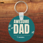 Porte-clés personnalisé Papa Incroyable Fête des P (Recto)