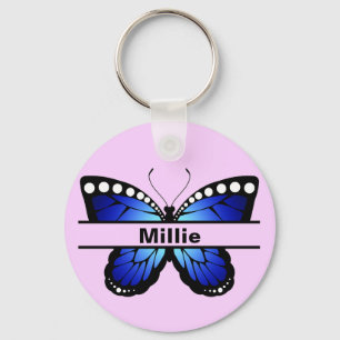 Porte-clés personnalisé papillon personnalisé pour