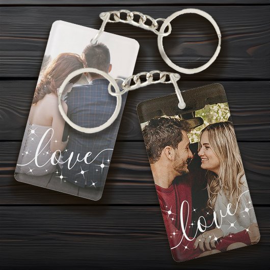 Porte-clés Personnalisé Photo Love Keepsaké