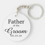 Porte-clés personnalisé pour le père du marié (Dos)