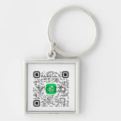 Porte-clés personnalisé pour scan de Cash App (Devant)