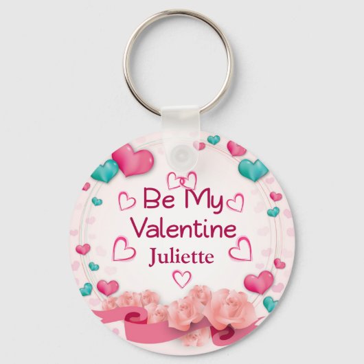 Porte-clés personnalisé Saint-Valentin (Recto)