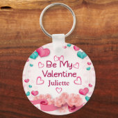 Porte-clés personnalisé Saint-Valentin (Recto)