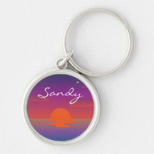 Porte-clés personnalisé Sandy nom personnaliser co