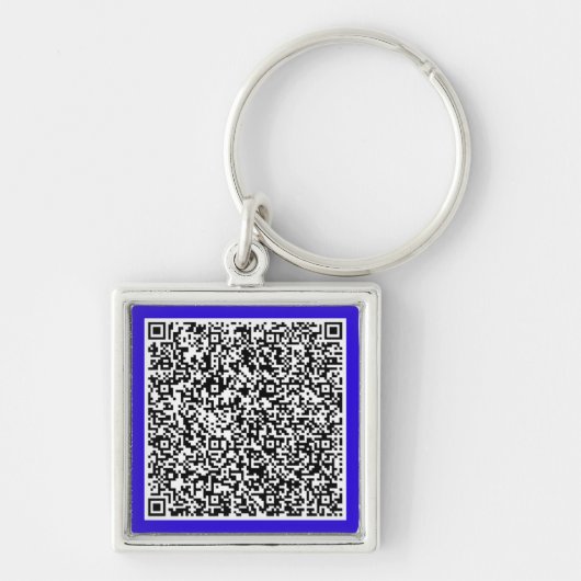 Porte-clés Personnalisé Votre Porte - clé de code QR Couleur (Devant)
