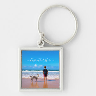 Porte-clés Personnalisé Votre Porte - clé Photo Cadeau Texte