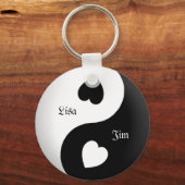 Porte-clés Personnalisé Yin Yang Love Porte - clé (Recto)