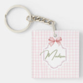 Porte-clés Personnalisée Madison Baby Girl Nursery Bow&En vic (Devant)