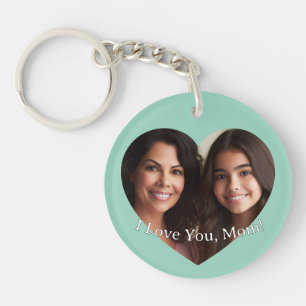 Porte-clés Personnalisée personnalisée Photo Coeur Ajouter un
