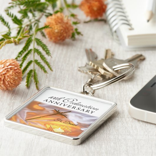 Porte-clés Personnaliser, 10e anniversaire d'ordination, Croi (Côté)