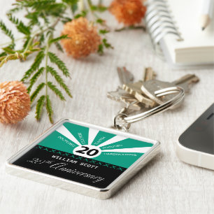 Porte-clés Personnaliser, 20e anniversaire d'employé d'entrep