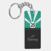Porte-clés Personnaliser, 25e anniversaire de l'employé (Devant gauche)