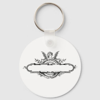 Porte-clés Personnaliser angel cherub fleur di lis imprimer