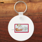 Porte-clés Personnaliser avec le nom - La Super infirmière (Recto)