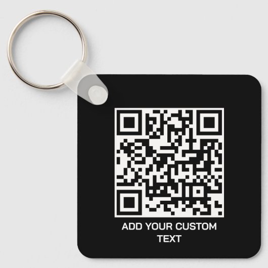 Porte-clés Personnaliser avec QR Code pour une touche moderne (Recto)