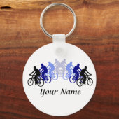 Porte-clés Personnaliser avec votre nom Vélo, Vélo, Vélo, (Recto)