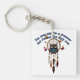 Porte-clés Personnaliser Boho Owl Beautiful Hippie
