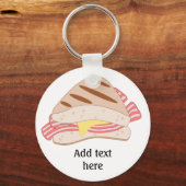 Porte-clés Personnaliser de ce graphique Bacon Sandwich (Recto)