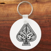 Porte-clés Personnaliser des objets de spade poker (Recto)
