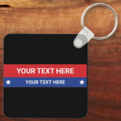 Porte-clés Personnaliser Élection présidentielle 2024 Thème p (Verso)