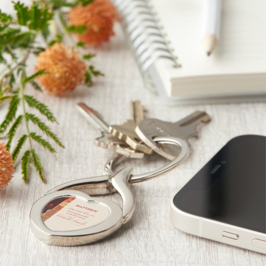 Porte-clés Personnaliser, Félicitations RCIA, catholique, rou (Côté )