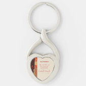 Porte-clés Personnaliser, Félicitations RCIA, catholique, rou (Devant)