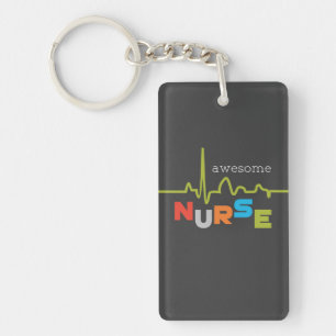 Porte-clés Personnaliser, Infirmière géniale à la journée des