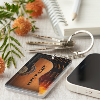 Porte-clés Personnaliser la guitare acoustique