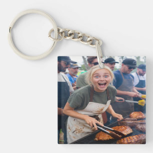 Porte-clés Personnaliser la photo de concours de BBQ