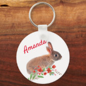 Porte-clés Personnaliser Lapin (Recto)