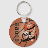 Porte-clés Personnaliser le basket-ball (Recto)