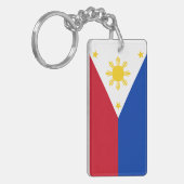 Porte-clés Personnaliser le drapeau philippin (Devant gauche)