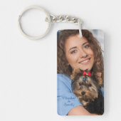 Porte-clés Personnaliser le nom de la photo personnalisée (Devant)