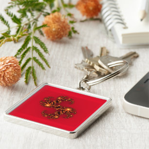Porte-clés Personnaliser le produit rouge mignon et adorable