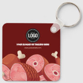 Porte-clés Personnaliser l'entreprise | Boutique (Dos)