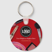 Porte-clés Personnaliser l'entreprise | Société de maquillage (Verso)