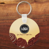 Porte-clés Personnaliser les affaires modernes de chocolat (Recto)