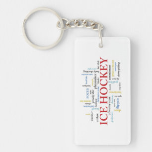 Porte-clés Personnaliser, Merci d'entraîneur de hockey sur gl