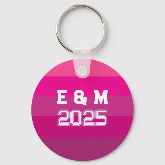 Porte-clés Personnaliser Monogram Love (Recto)