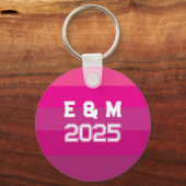 Porte-clés Personnaliser Monogram Love (Recto)