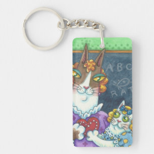 Porte-clés Personnaliser N'Fitz Cats ENSEIGNANT'S PET PORTE -