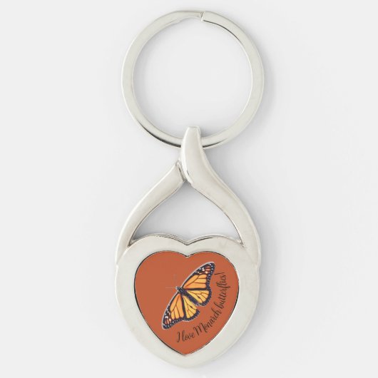 Porte-clés Personnaliser papillon monarque (Devant)