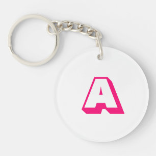 Porte-clés Personnaliser, personnaliser alphabet premier mono